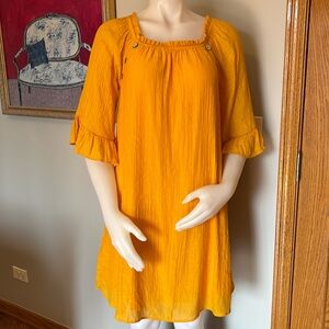 Marigold Yellow Boho Dress by Naif. Size S